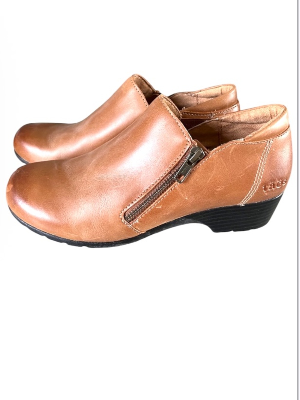 Taos Leather Daily Booties Sz 7.5